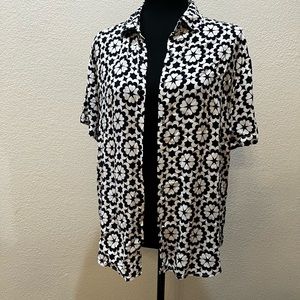 Denim & Flower Medium Men’s Button Shirt